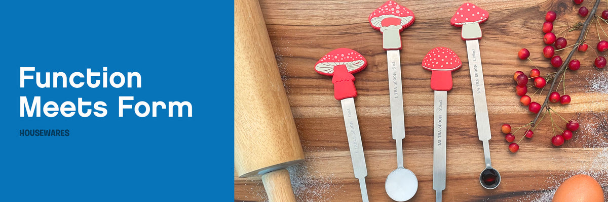 Streamline Imagined Mushroom Measuring Spoons