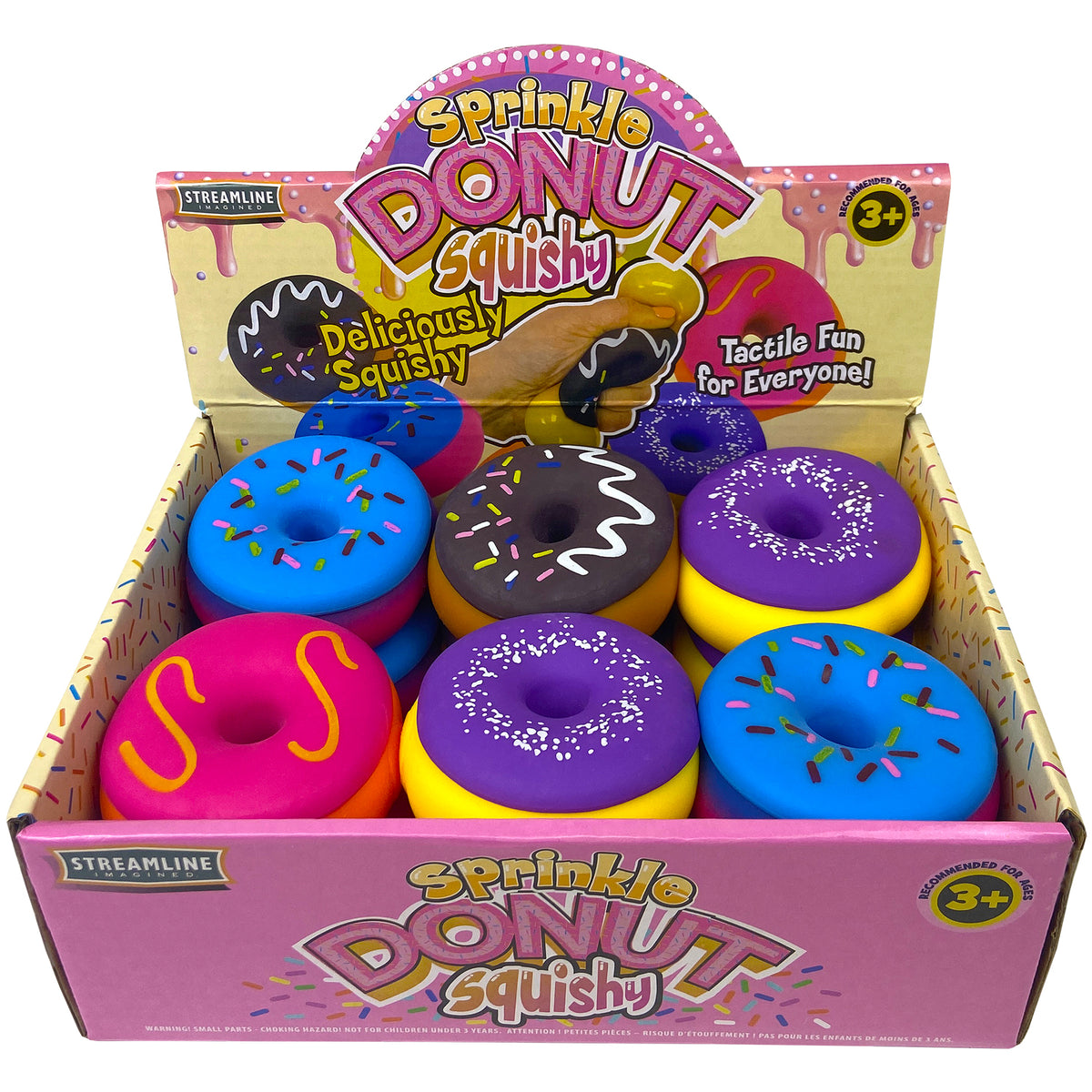 Sprinkle Donut Squeeze Toy – Streamline Imagined Wholesale