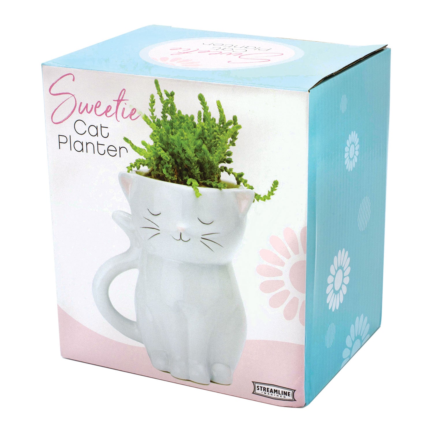 cat planter with succulent Sweetie Cat Planter – Streamline Imagined Wholesale
