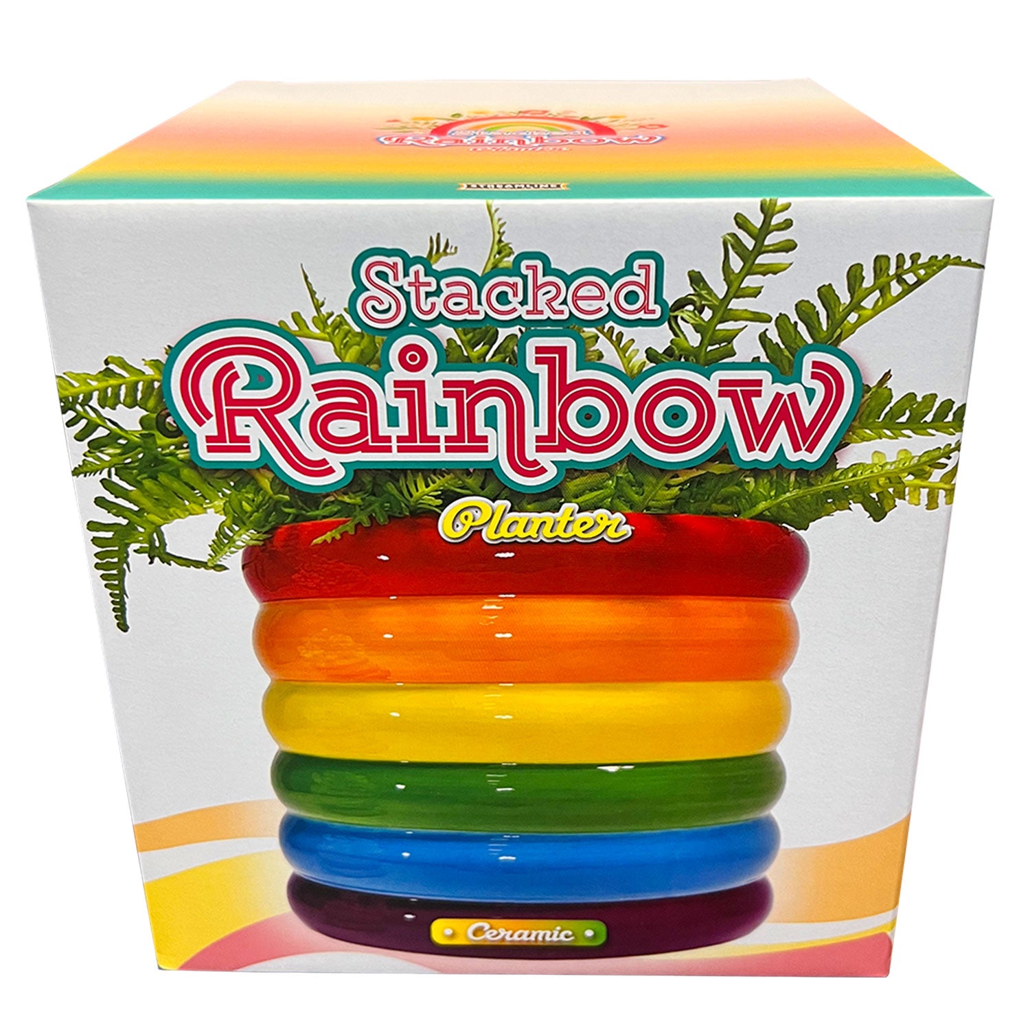 rainbow plant pot outdoor Stacked Rainbow Planter – Streamline Imagined Wholesale