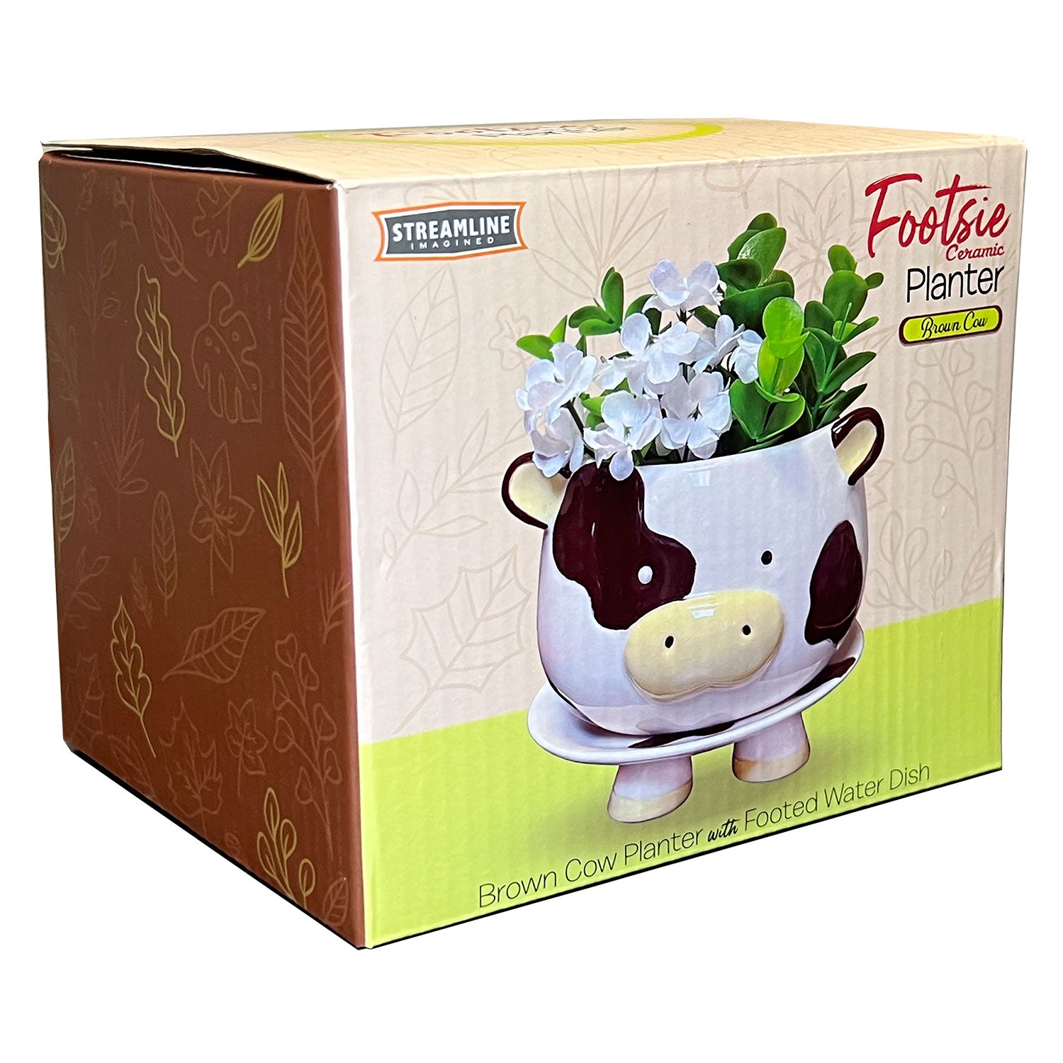 cow pot planter Brown Cow Footsie Planter – Streamline Imagined Wholesale