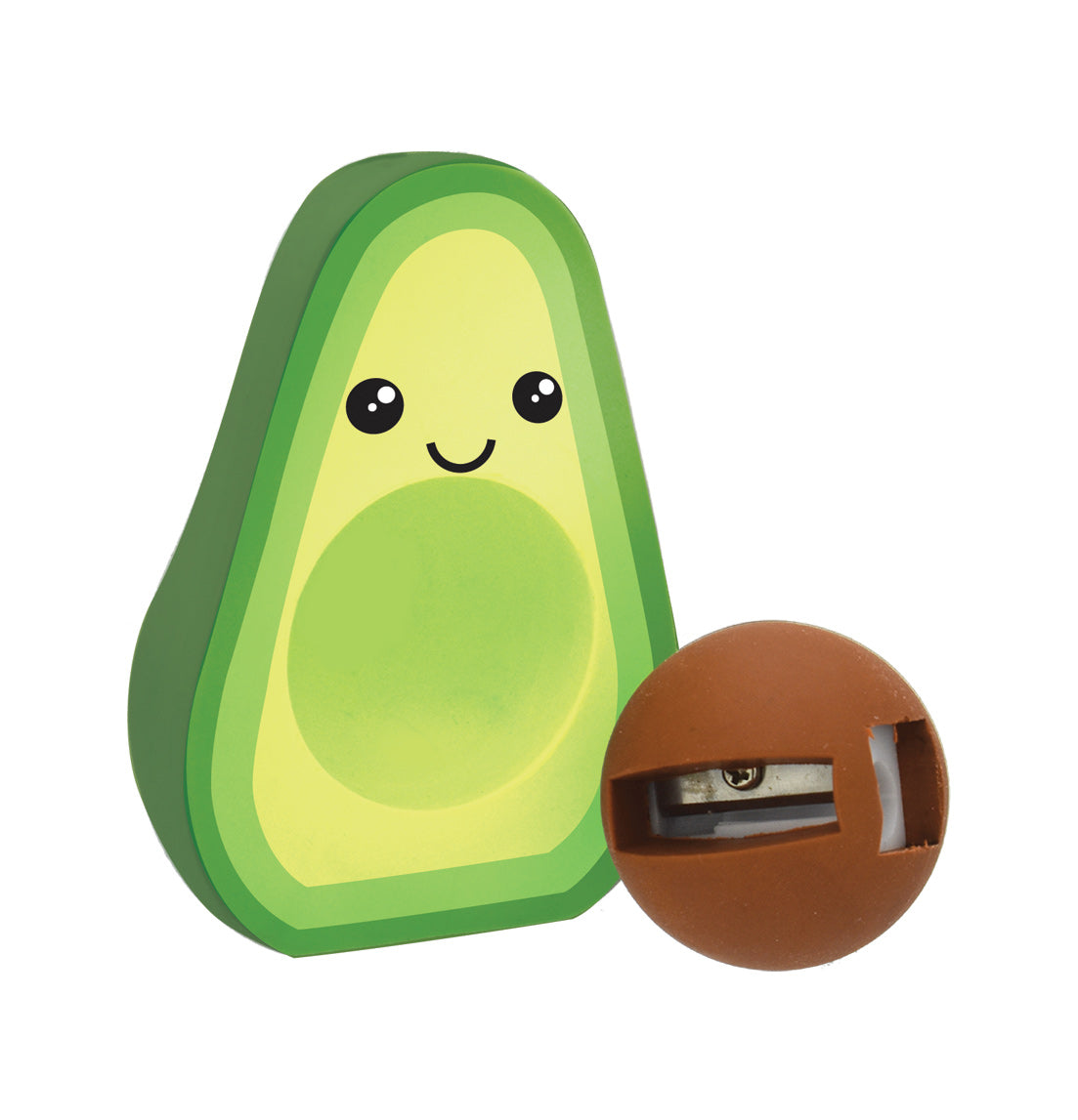 Avocado Jumbo Eraser & Sharpener Duo – Streamline Imagined Wholesale