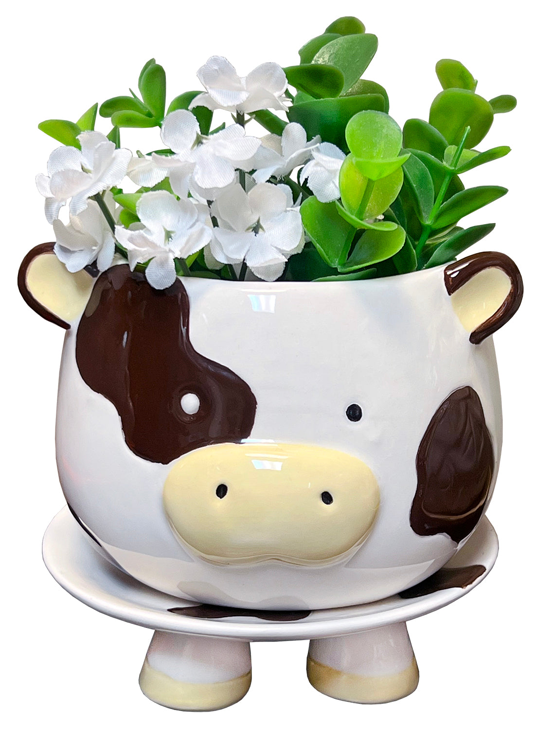 cow planter pot Brown Cow Footsie Planter – Streamline Imagined Wholesale