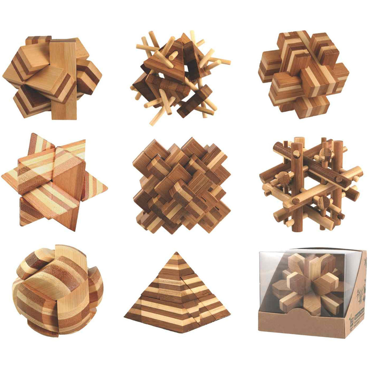 Bamboo Puzzle Assortment – Streamline Imagined Wholesale